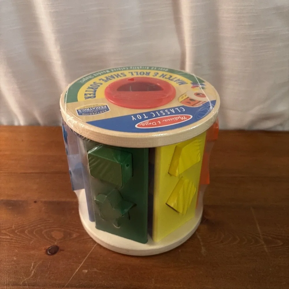 Melissa & Doug Match and Roll Shape‎ Sorter #9041 Educational Shapes & Colors